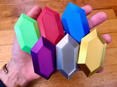 Legend of Zelda Large Rupees Assortment set of 6, One of Each Color