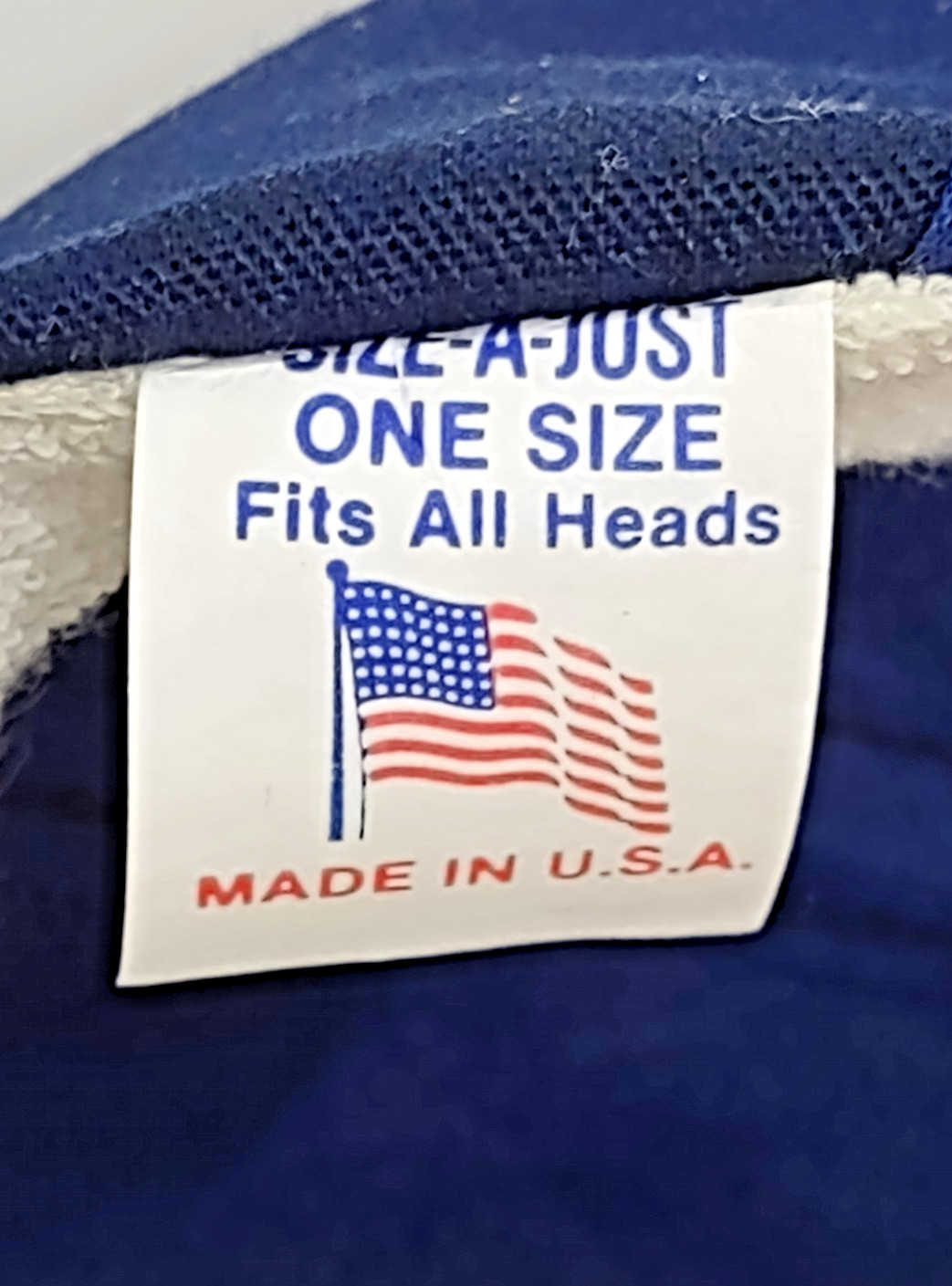 Vintage Marietta Automotive Warehouse "Safe Driver" Strapback Hat Cap Navy Blue