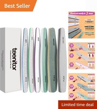 Versatile Nail Care Set - 6 Professional Files for Perfect Polish and Shine