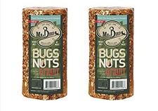 Bird Seed Cylinder 24 oz Pack of 2 Mr. s Bugs Nuts Fruit Birds Small Wild 39.99 per gallon
