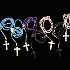 7 Beautiful Rosary Beads Plastic.   F7 