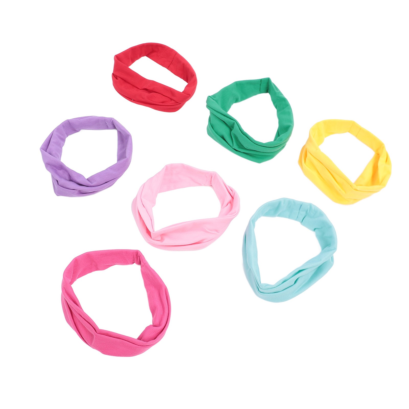 7Pcs Workout Headbands Sport Headbands Nonslip Elastic Men Women Sweat Headb ¦