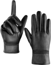 Guanti Pelle Da Uomo, Guanti Touchscreen Caldi Vera Pelle Di Montone Antivento M