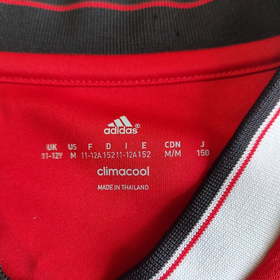 Camiseta Adidas Manchester United Rooney JUVENTUD M Roja Premier League 2015 ClimaCool Foto 3 de 4