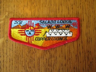 Boy Scout OA Salada Lodge 551 S2 flap Copper Council AZ