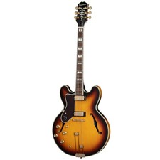E-Gitarre Lefthand Epiphone Sheraton Vintage Sunburst Premium Gigbag Linkshänder