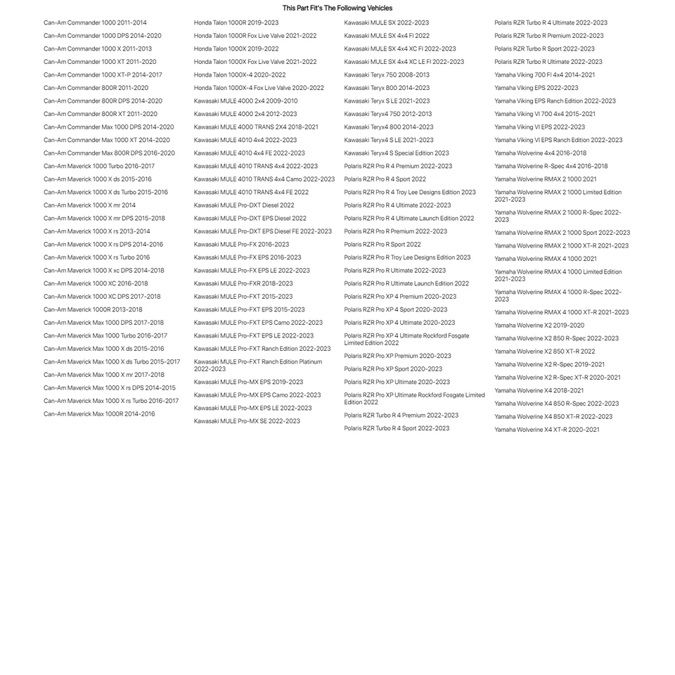 Espejo retrovisor lateral Seizmik Pursuit UTV para CAN-AM Maverick 1000 X rs DPS 2014-2016 Foto 2 de 2