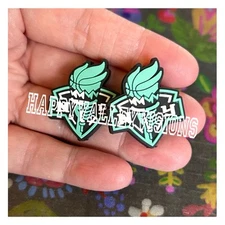 2 Piece Womens Basketball Team NEW YORK Silicone Focal Beads DIY Jewelry Pens