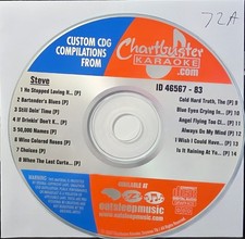 72A   CUSTOM CHARTBUSTER  KARAOKE CDG LOT LONG DRIVE
