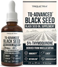 Black Seed Oil with 5 Thymoquinone - 100Mg per Serving, 15:1 Concentrate from N