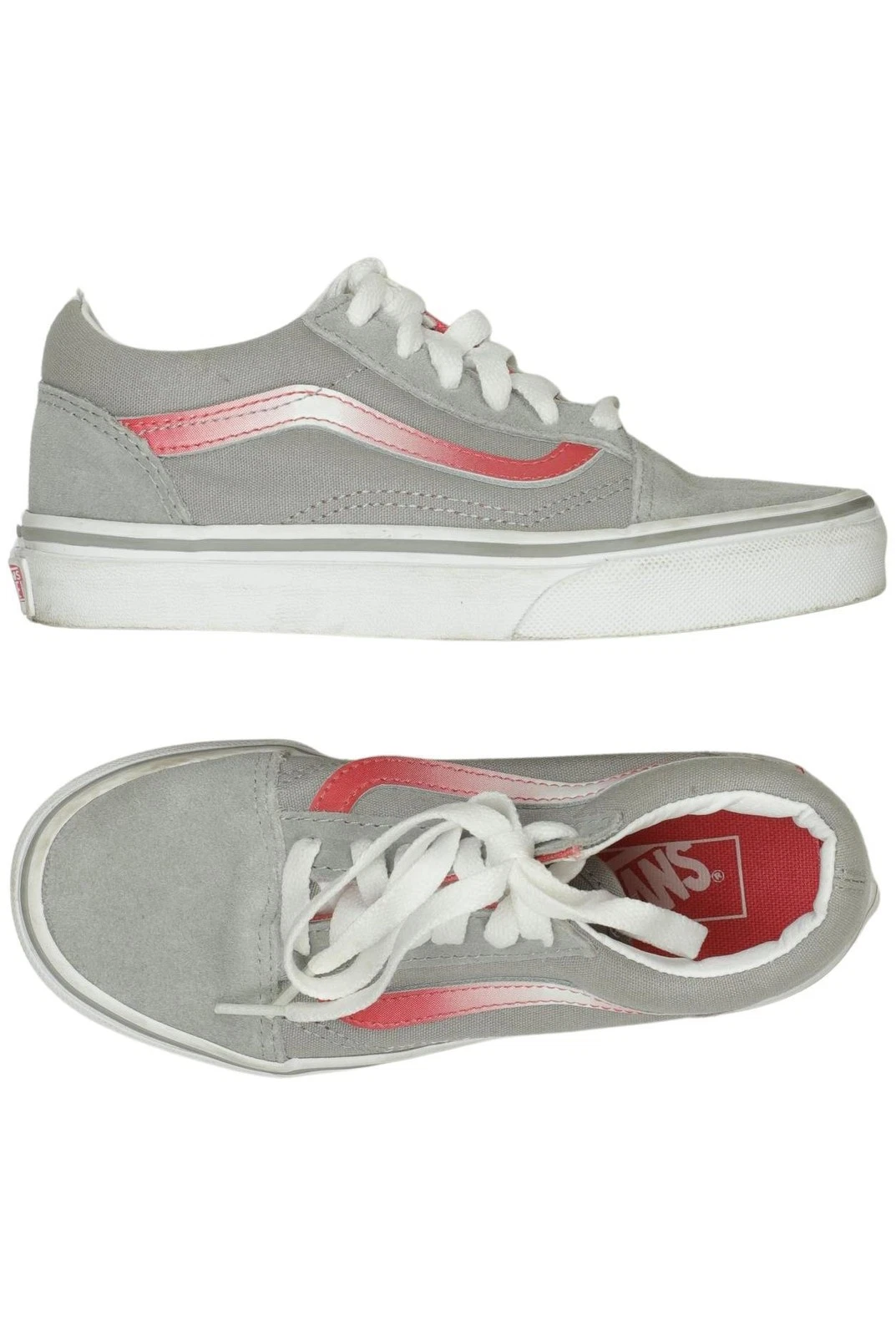 VANS scarpa da bambino ragazza sneaker sandalo scarpa bassa taglia EU 30 pelle grigia #fcf12eq