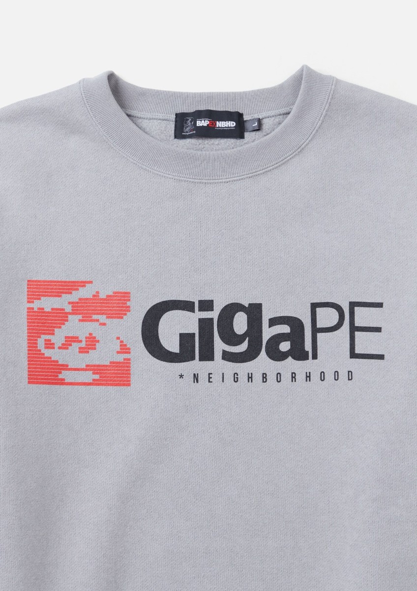 人気ブランド!!【Neighborhood 】BAPE X NBHD - GIGAPE CREWNECK A Bathing Ape
