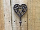 Cast Iron Rustic Heart Hook (182-2038)