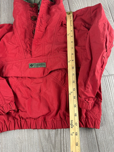 Vintage Columbia Youth Pullover Windbreaker Red Size 7/8 - Picture 4 of 10