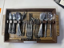 Mcm Stanley Robert’s Stainless Flatware Silverware Srb-139 45 Pieces Retired