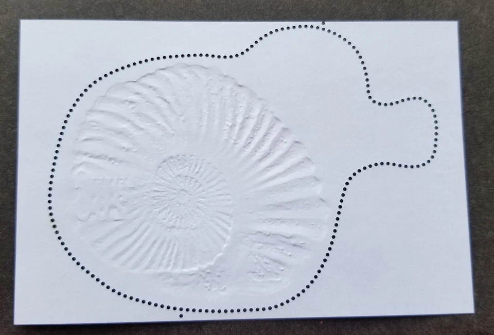 [SJ] Switzerland Ammonites 2015 Marine Life Shell (ms) MNH *odd shape *embossed - Image 2 of 4