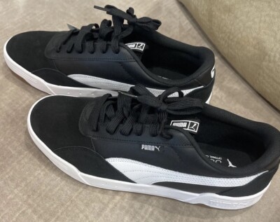 Mens PUMA C-SKATE 374901 03 Black/White Shoes Size 10