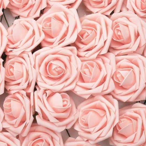 50Pcs Large Artificial Flowers Foam Rose Heads Wedding Party Decor Bouque 7CM UK - Picture 18 of 24