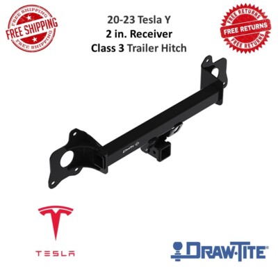 Draw-Tite 76430 Trailer Hitch Class III, Black, 2'' Receiver Fits 20-23 Tesla Y
