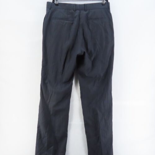 Hugo Boss Dress Pants Mens Adult Size 98 Black Straight 100% Wool Smart Business - Picture 6 of 16