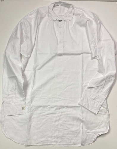 CIVIL WAR US UNION CSA CONFEDERATE FOUR BUTTON WHITE MUSLIN SHIRT-MEDIUM