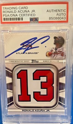 2022 Topps Ronald Acuna Jr Jersey Patch #13 MVP Black Friday for Him Auto NICE