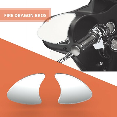 A Pair Mobula Mirror Assembly Set For HD 2006 07 10 12 2013 Electra Glide Chrome