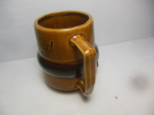 Relco Novelty Vintage Mid Modern Relief Dachshund Dog Mug Cup Hi Stranger Japan - Picture 3 of 7