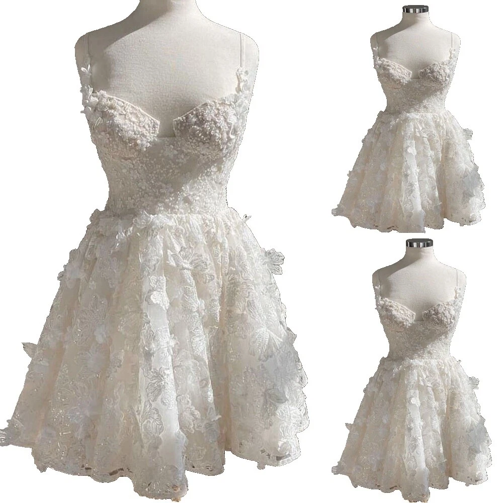 Vestidos de novia de tul Corto De Lentejuelas