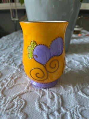 LIMOGES VINTAGE PORZELLAN SIGNIERT VON SOIZICK DE LA BRUGUIERE , HANDBEMALT !!!