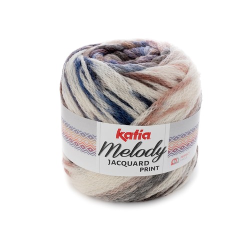 MELODY JACQUARD print von Katia 100g Wolle 8 Farben - Bild 8 von 9