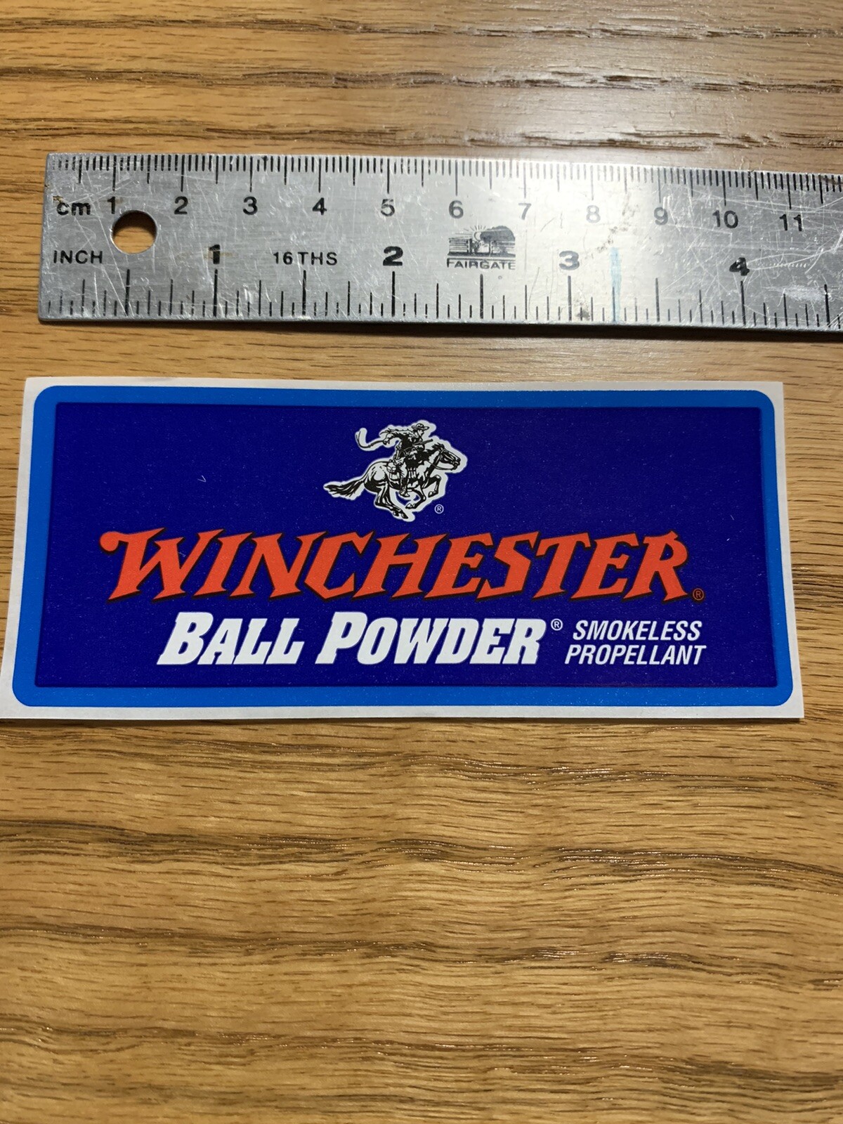 Winchester Ball Powder Sticker