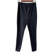 Babaton Aritzia Pants Black Stretch Elastic Waistband Preppy Business Academia L