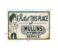 bedroom interior ideas Mullins Hybrid Service metal tin sign