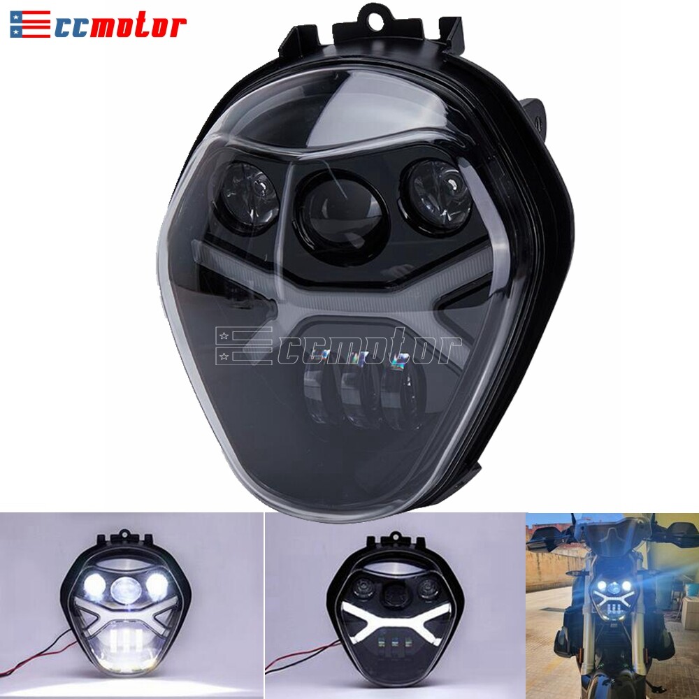 For BMW R1200R 2016-2019 LED Headlight High/Low Beam & DRL