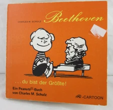 BEETHOVEN - DU BIST DER GROBTE * German Peanuts Book * 1971 PB Charles M Schulz