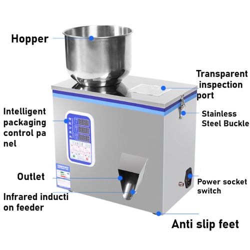 Automatic Powder Filling Machine Particle Package Weighing Filler50/100/200/500g - Picture 3 of 17