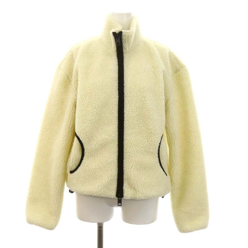 Diesel Boa Frieze Blouson Jacket Zip Up Xs Off White /Hk Os Ladies