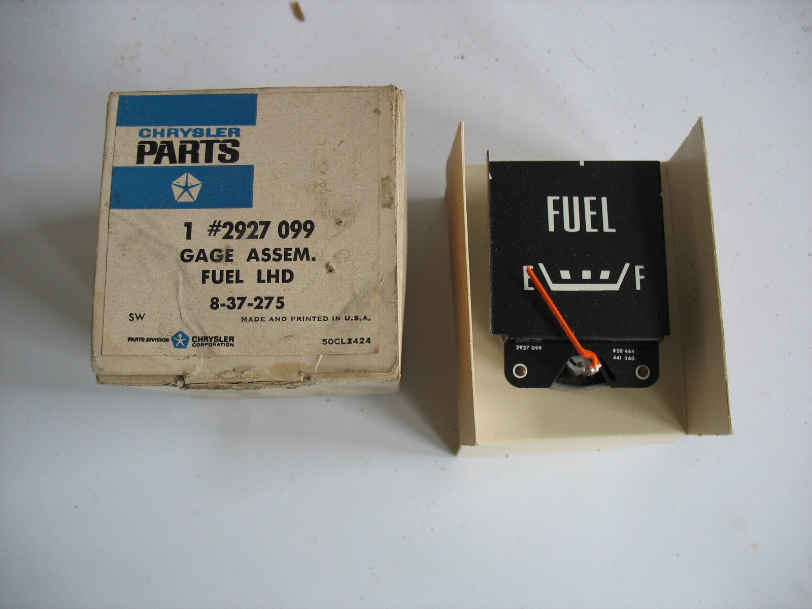 New NOS Mopar Chrysler Fuel Gauge Assembly 2927 099 eBay
