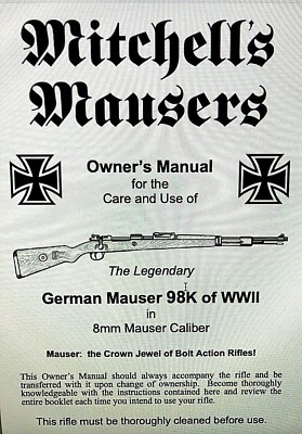 MITCHELL MAUSER ARMS PISTOLS, RIFLES, SHOTGUNS OWNER'S MANUALS     SEE ALL BELOW