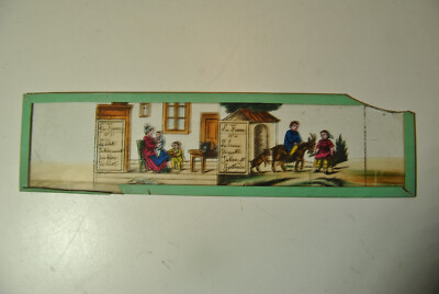 Lot De 11 Plaques De Verre Pour Lanterne Magique, 19e Siècle, Thème Ferme