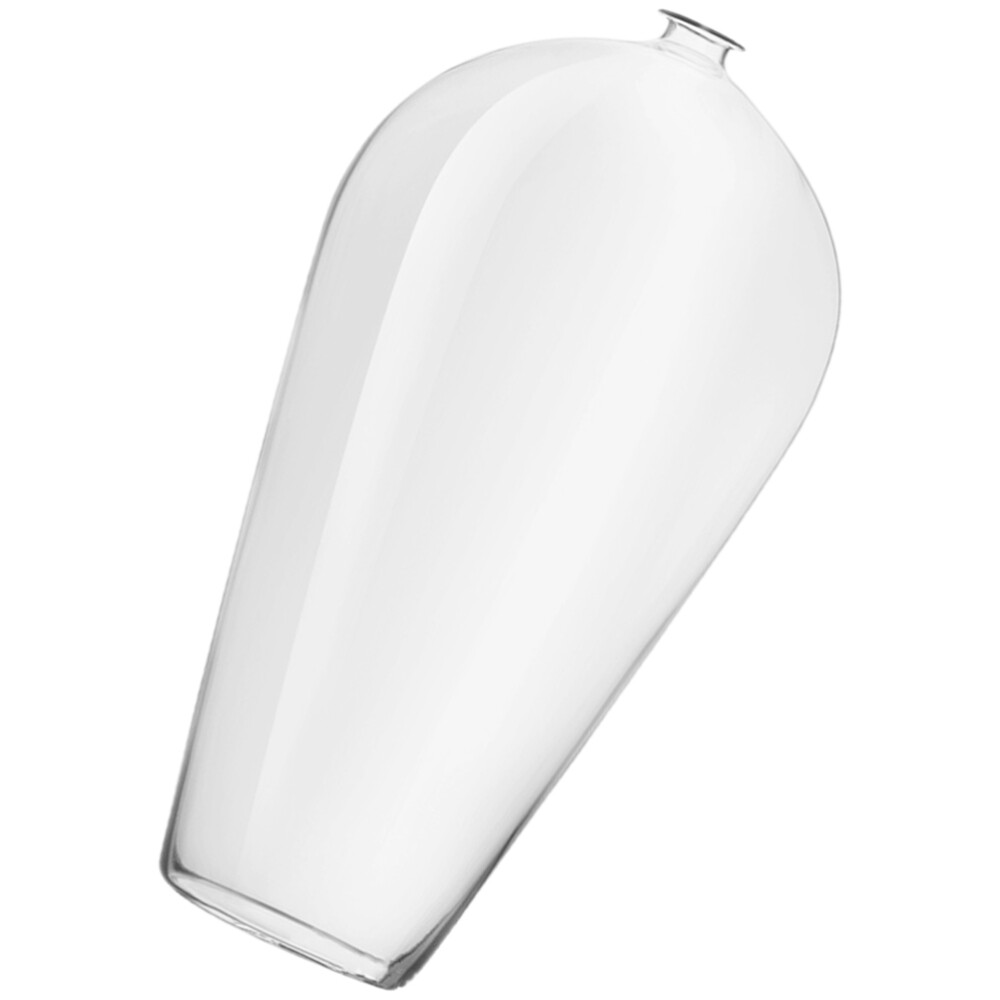 Mini Glass Hydroponic Planter - Elegant Plum Vase for Flowers & Herbs