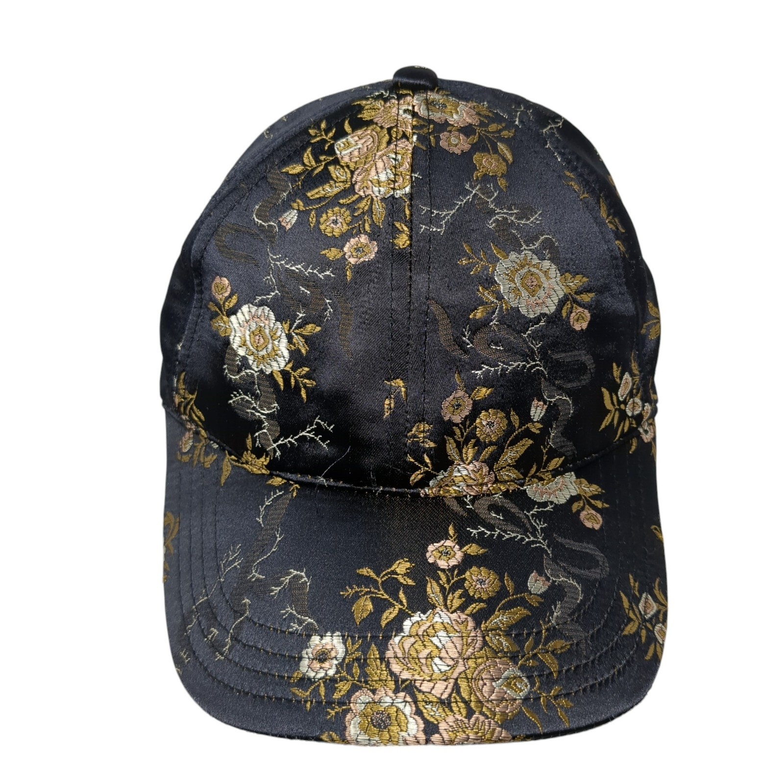 Time and Tru Adjustable Embroidered Floral Strapback Hat OSFA