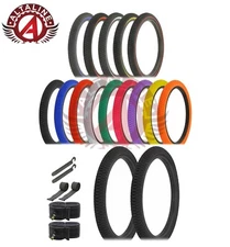 AltaLine BMX BICYCLE FREESTYLE X-PERFORMER TIRES 20" x 1.95" 8PC SET MANY COLORS