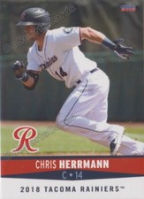 2018 Tacoma Rainiers Chris Herrmann RC Rookie Seattle Mariners