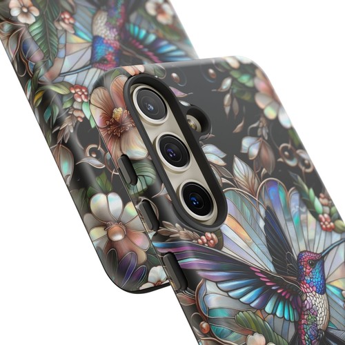 Hummingbird Phone Case, Faux Mother of Pearl Design | X122 - 第 186/272 張圖片