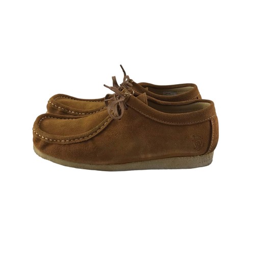 Nanny State shoes shoe size UK 6 camel brown suede moccasin style with laces - Picture 17 of 17