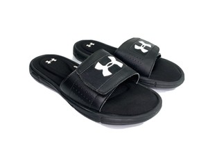 black under armour flip flops