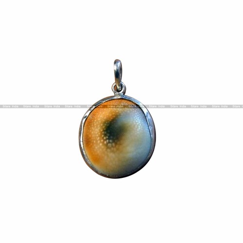 Colgante de plata de chakra natural de goma - Imagen 2 de 9