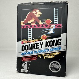 Donkey Kong Arcade Classics⭐Hang Tab Box 5 Screw⭐Nintendo NES Authentic Original